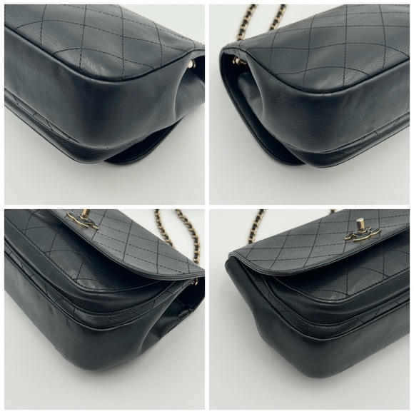 (SOLD) Chanel 19B Veau Grain Black Flap Bag W Gold (Full Set W Receipt & Tags) - Picture 14 of 16